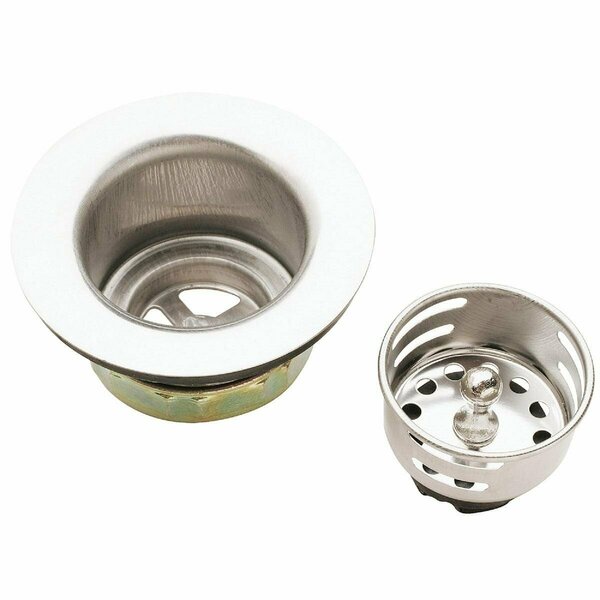 All-Source 2 In. to 2-1/2 In. Jr. Duo Stainless Steel Bar Sink Basket Strainer Assembly 878PC